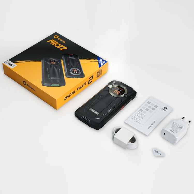 Blackview Oscal PILOT 2, 8GB+256GB, IP68/IP69K/MIL-STD-810H, 6.5 inch Android 14 MediaTek MT6789 Octa Core, Network: 4G, OTG, NFC (Orange) by buy2fix