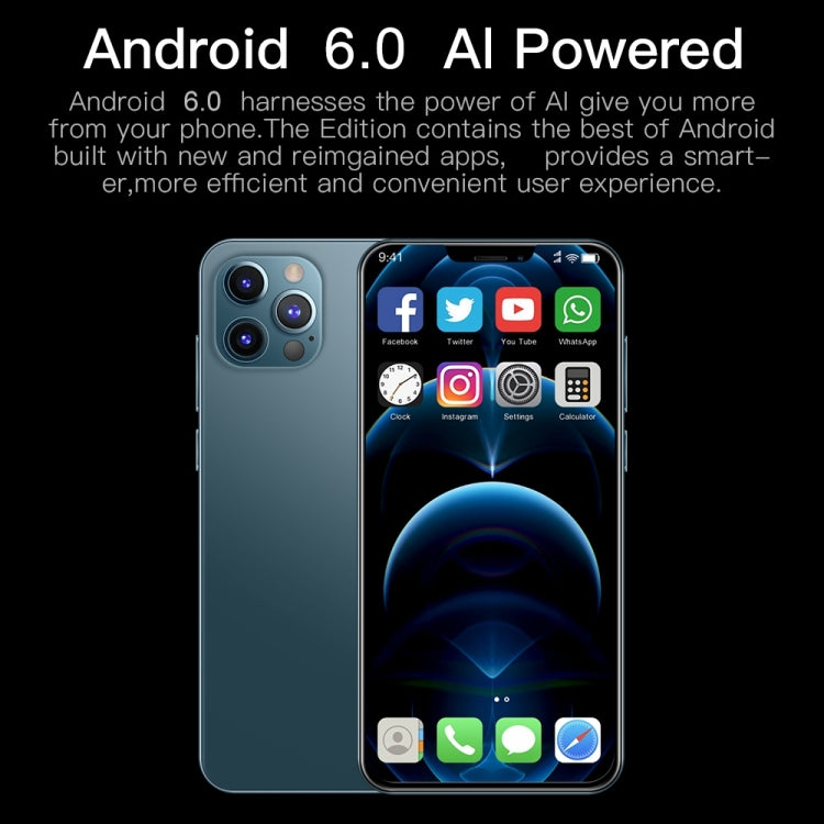 i12 Pro Max, 1GB+16GB, 6.3 inch Notch Screen, Face Identification, Android 6.0 Spreadtrum 7731 Quad Core, Network: 3G(Gold) by buy2fix