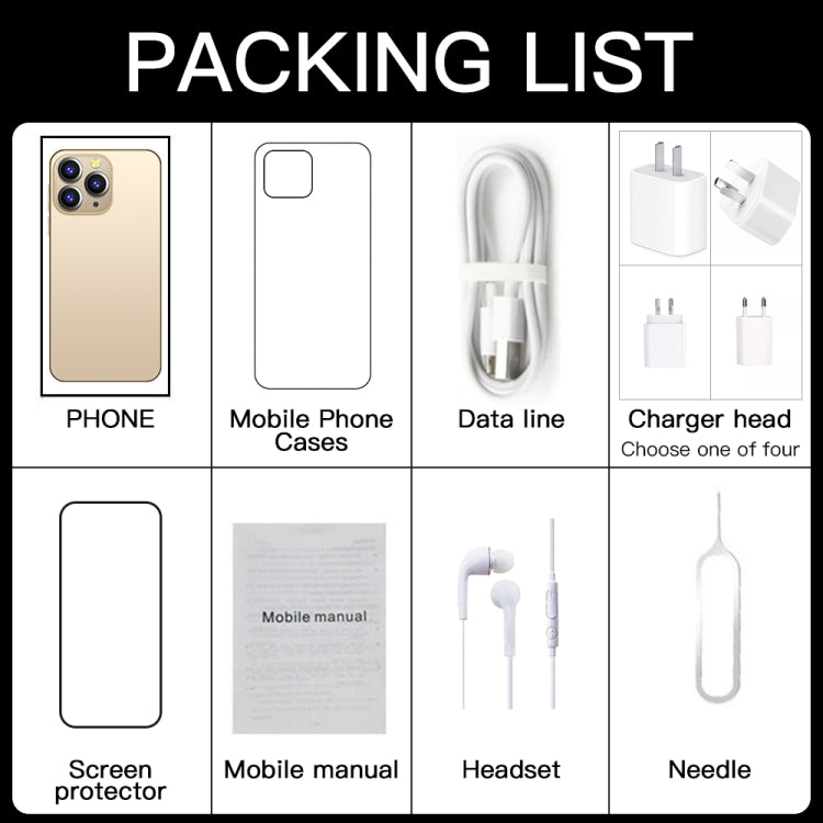 i14 Pro Max N86, 4GB+32GB, 6.3 inch, Face Identification, Android 10 MTK6737 Quad Core, Network: 4G, with 64GB TF Card (Gold) by buy2fix