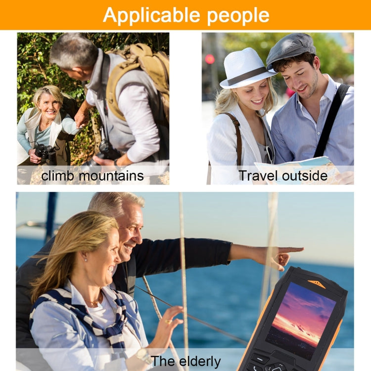 Rugtel R1C Rugged Phone, IP68 Waterproof Dustproof Shockproof, 2.4 inch, MTK6261D, 2000mAh Battery, SOS, FM, Dual SIM(Orange) by Rugtel