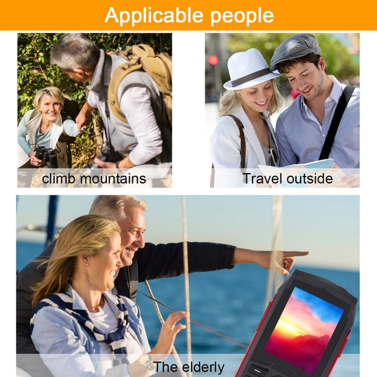 Rugtel R1D Rugged Phone, IP68 Waterproof Dustproof Shockproof, 2.4 inch, MTK6261D, 2000mAh Battery, Loud Box Speaker, FM, Network: 2G, Dual SIM (Red) by Rugtel