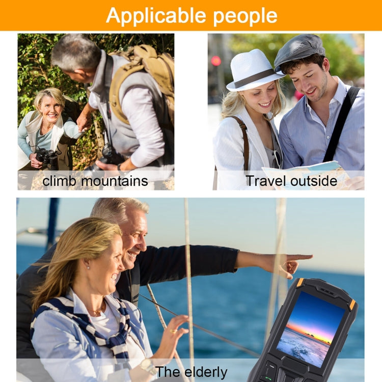 Rugtel R2C Rugged Phone, IP68 Waterproof Dustproof Shockproof, 2.4 inch, MTK6261D, 2500mAh Battery, SOS, FM, Dual SIM (Orange) by Rugtel