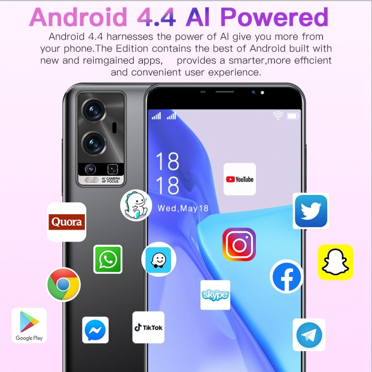 A16E / D103, 512MB+4GB, 5.0 inch Screen, Face Identification, Android 4.4 MTK6572 Dual Core, Network: 3G (Gold) by buy2fix