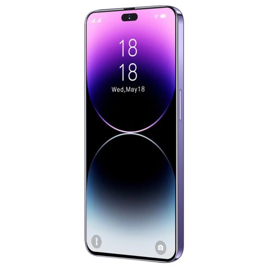 i14 Pro Max / H208A, 3GB+32GB, 6.5 inch Dynamic Island Screen, Face Identification, Android 8.1 MTK6753 Octa Core, Network: 4G (Purple) by buy2fix