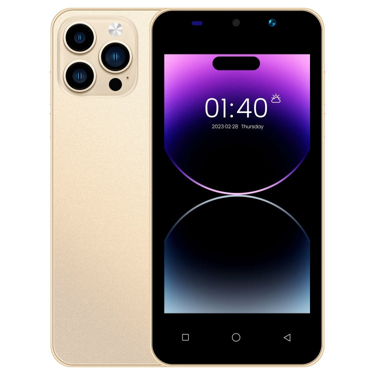 i14 mini HRDP5, 512MB+4GB, 5.0 inch Screen, Face Identification, Android 5.0 MTK6572 Dual Core, Network: 3G (Gold) - by buy2fix | Online Shopping UK | buy2fix