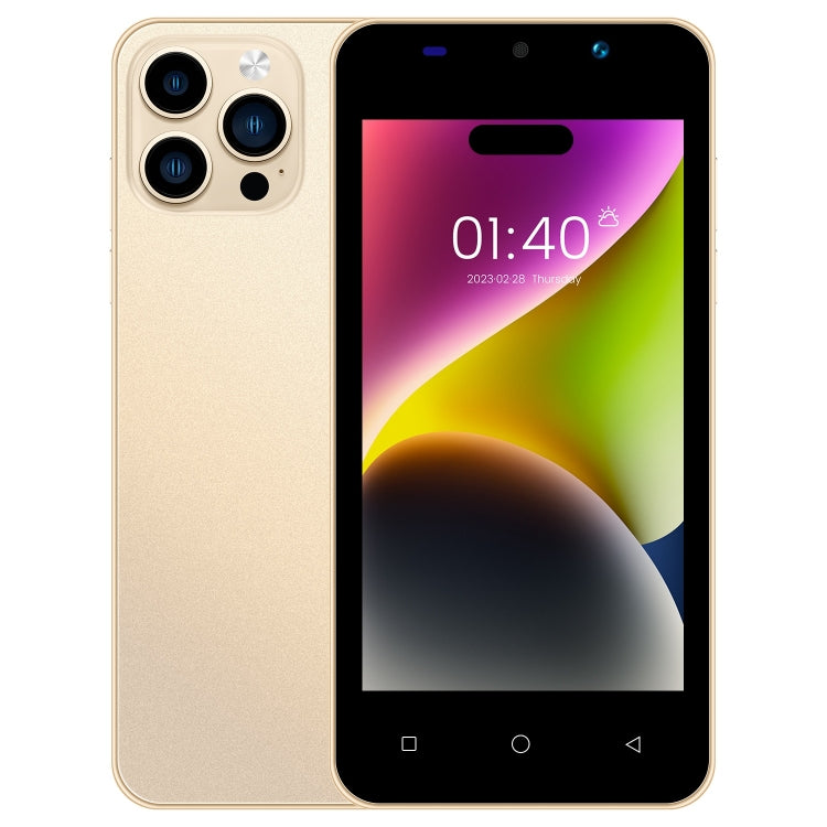 i14 mini HRDP5, 512MB+4GB, 5.0 inch Screen, Face Identification, Android 5.0 MTK6572 Dual Core, Network: 3G (Gold) - by buy2fix | Online Shopping UK | buy2fix