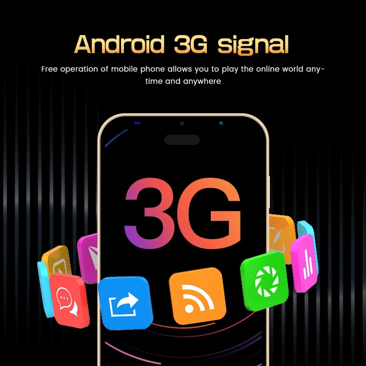i14 mini HRDP5, 512MB+4GB, 5.0 inch Screen, Face Identification, Android 5.0 MTK6572 Dual Core, Network: 3G (Gold) - by buy2fix | Online Shopping UK | buy2fix
