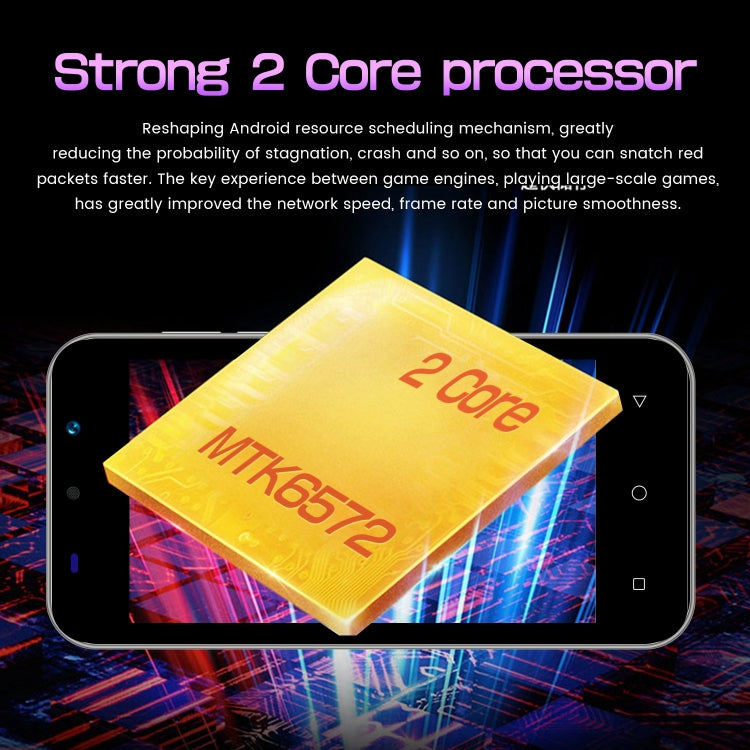 i14 mini HRDP5, 512MB+4GB, 5.0 inch Screen, Face Identification, Android 5.0 MTK6572 Dual Core, Network: 3G (Gold) - by buy2fix | Online Shopping UK | buy2fix