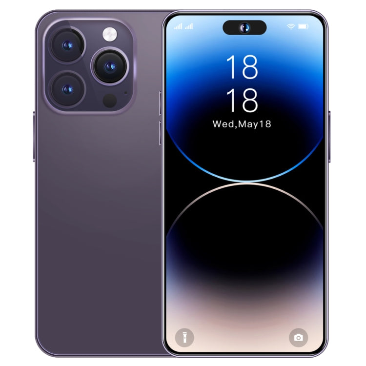 i14ProMax C58, 3GB+64GB, 6.8 inch Screen, Face Identification, Android 8.1 MMTK6737 Quad Core, OTG, Network: 4G (Dark Purple) - by buy2fix | Online Shopping UK | buy2fix
