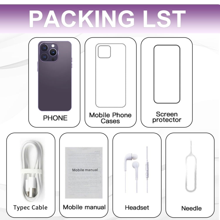 i14ProMax C58, 3GB+64GB, 6.8 inch Screen, Face Identification, Android 8.1 MMTK6737 Quad Core, OTG, Network: 4G (White) by buy2fix