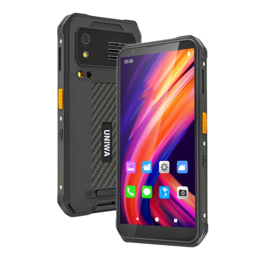 UNIWA M512 Standard Rugged Phone, 4GB+64GB, IP65 Waterproof Dustproof Shockproof, 4100mAh Battery, 5.7 inch Android 12 MTK6762 Octa Core up to 2.0GHz, Network: 4G, NFC (Black) by UNIWA
