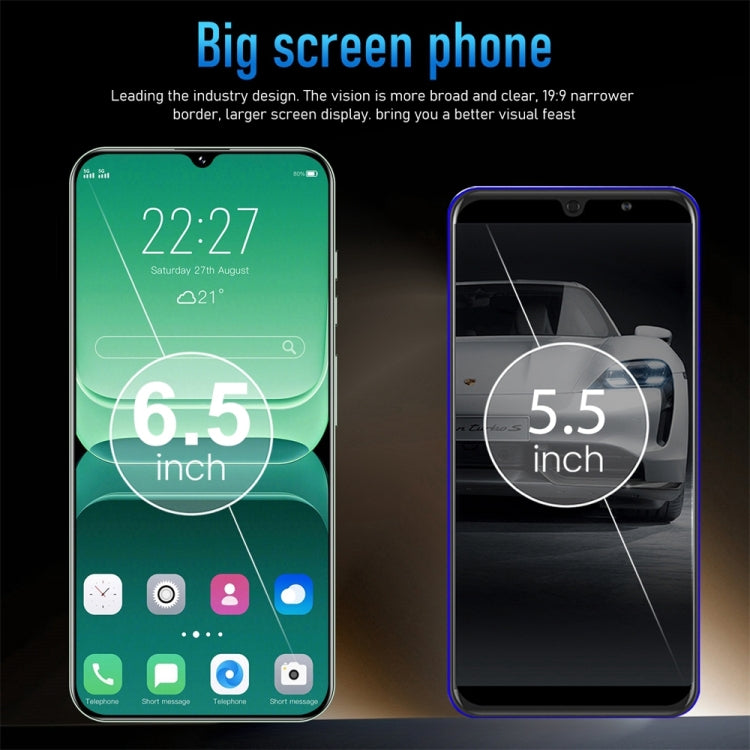 M13 Pro / X22, 2GB+16GB, 6.5 inch Screen, Face Identification, Android 9.1 MTK6580A Quad Core, Network: 3G, Dual SIM (Black) by buy2fix