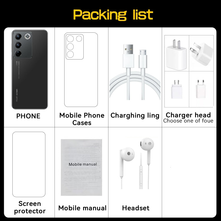 V27e / X23, 2GB+16GB, 6.5 inch Screen, Face Identification, Android 9.1 MTK6580A Quad Core, Network: 3G, Dual SIM (Black) by buy2fix