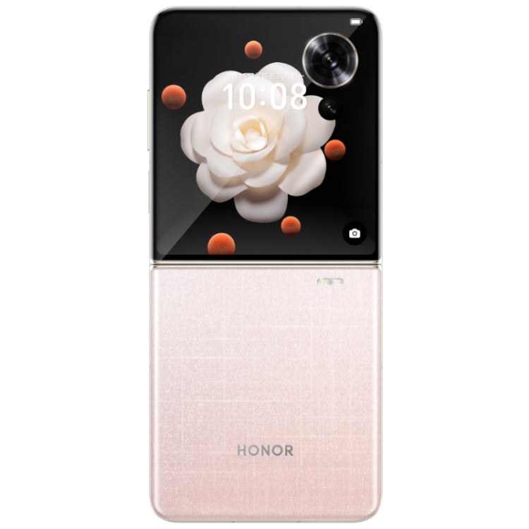 Honor Magic V Flip, 12GB+256GB, 6.8 inch + 4.0 inch Screen MagicOS 8.0 Snapdragon 8+ Gen 1 Octa Core, Network: 5G, NFC, OTG (Pink) - Honor by HONOR | Online Shopping UK | buy2fix