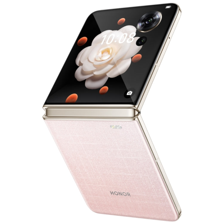 Honor Magic V Flip, 12GB+256GB, 6.8 inch + 4.0 inch Screen MagicOS 8.0 Snapdragon 8+ Gen 1 Octa Core, Network: 5G, NFC, OTG (Pink) - Honor by HONOR | Online Shopping UK | buy2fix
