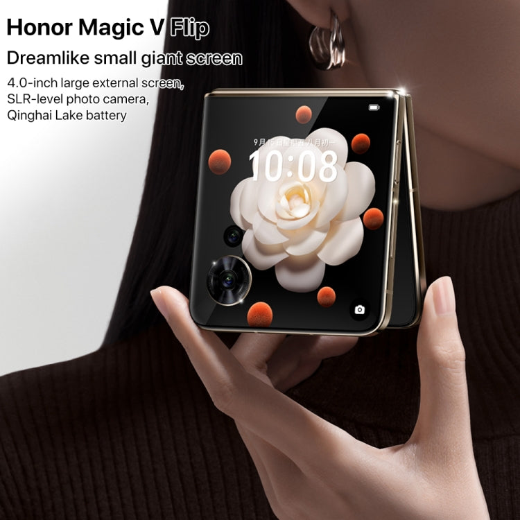 Honor Magic V Flip, 12GB+256GB, 6.8 inch + 4.0 inch Screen MagicOS 8.0 Snapdragon 8+ Gen 1 Octa Core, Network: 5G, NFC, OTG (Pink) - Honor by HONOR | Online Shopping UK | buy2fix