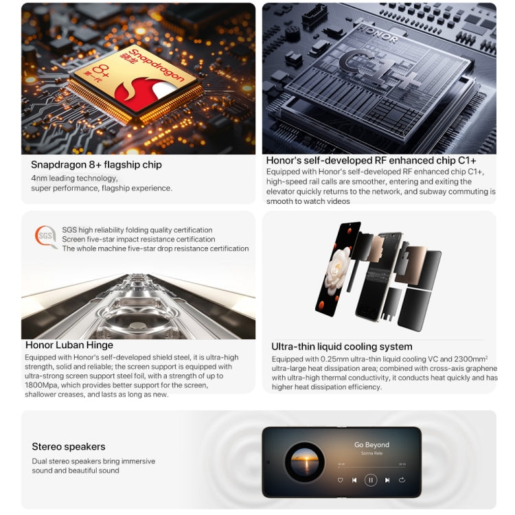 Honor Magic V Flip, 12GB+256GB, 6.8 inch + 4.0 inch Screen MagicOS 8.0 Snapdragon 8+ Gen 1 Octa Core, Network: 5G, NFC, OTG (White) - Honor by HONOR | Online Shopping UK | buy2fix