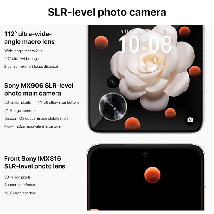 Honor Magic V Flip, 12GB+256GB, 6.8 inch + 4.0 inch Screen MagicOS 8.0 Snapdragon 8+ Gen 1 Octa Core, Network: 5G, NFC, OTG (Pink) - Honor by HONOR | Online Shopping UK | buy2fix