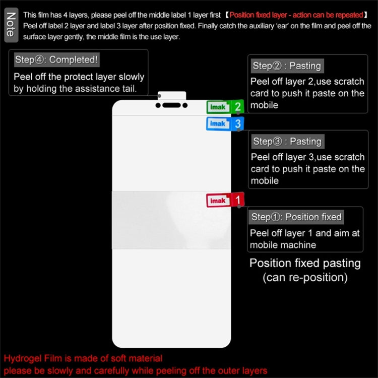 2 PCS IMAK 0.15mm Curved Full Screen Protector Hydrogel Film Front Protector for Sony Xperia 10 by imak