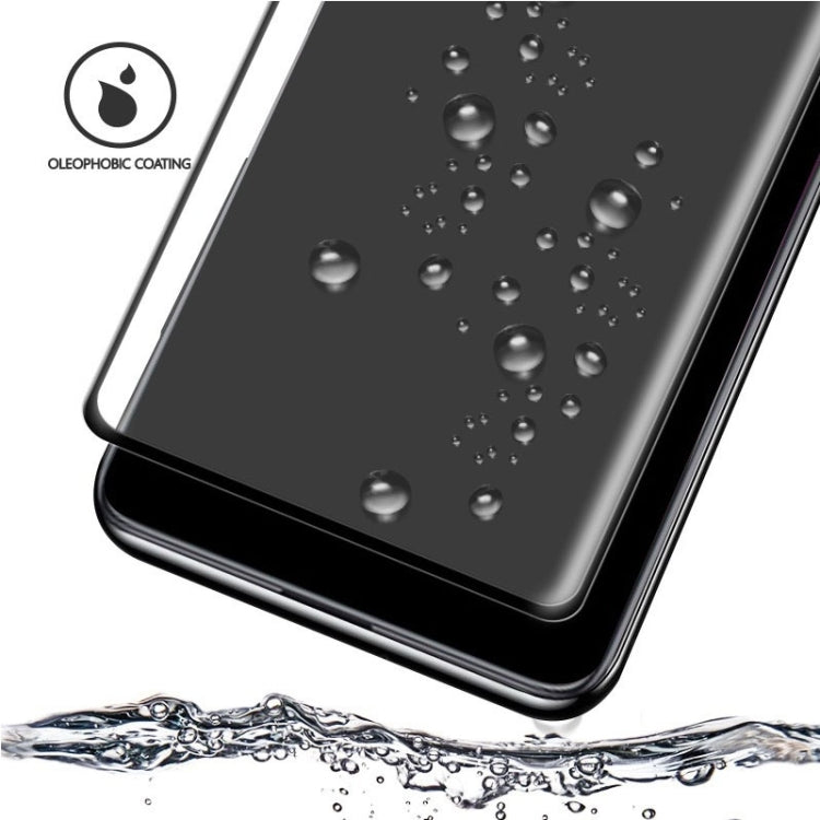 For Galaxy Note 10+ Full Glue 3D Curved Edge Tempered Glass Film, Fingerprint Unlock Is Supported(Black) by buy2fix