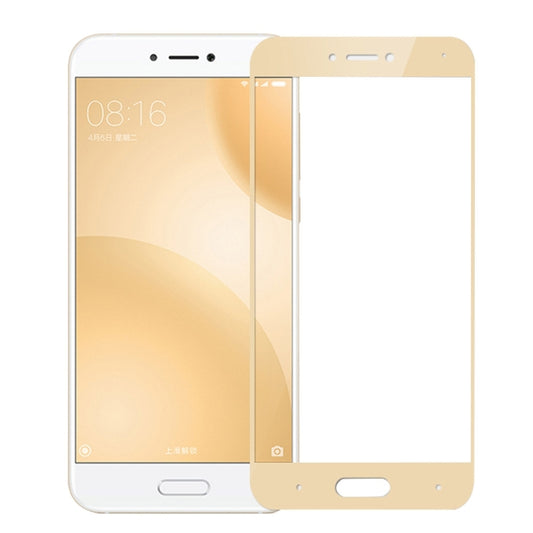 MOFI Xiaomi Mi 5c 0.3mm 9H Hardness 2.5D Explosion-proof Full Screen Tempered Glass Screen Film(Gold) by MOFI