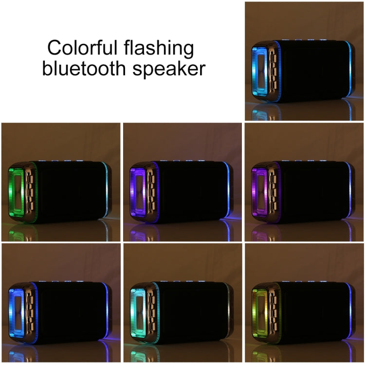 LN-22 DC 5V Portable Wireless Speaker with Hands-free Calling & Dual Colorful LED Light, Support USB & TF Card & 3.5mm Aux - Desktop Speaker by buy2fix | Online Shopping UK | buy2fix