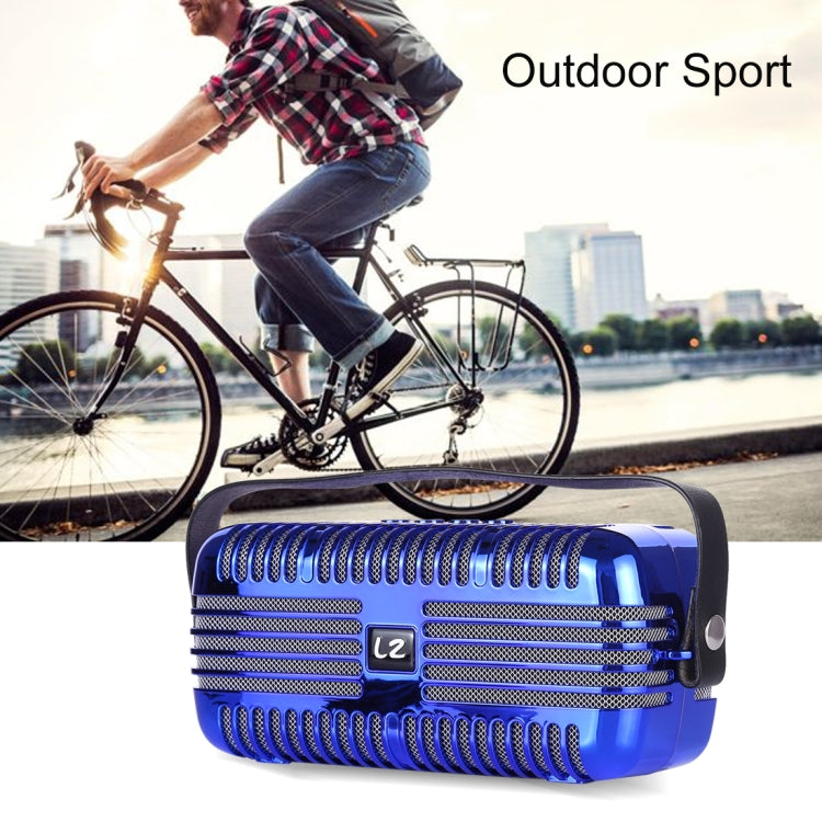 LZ E27 DC 5V Portable Wireless Speaker with Hands-free Calling, Support USB & TF Card & 3.5mm Aux(Blue) - Desktop Speaker by buy2fix | Online Shopping UK | buy2fix