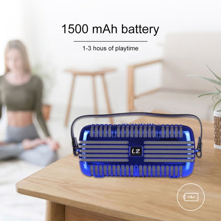 LZ E27 DC 5V Portable Wireless Speaker with Hands-free Calling, Support USB & TF Card & 3.5mm Aux(Blue) - Desktop Speaker by buy2fix | Online Shopping UK | buy2fix
