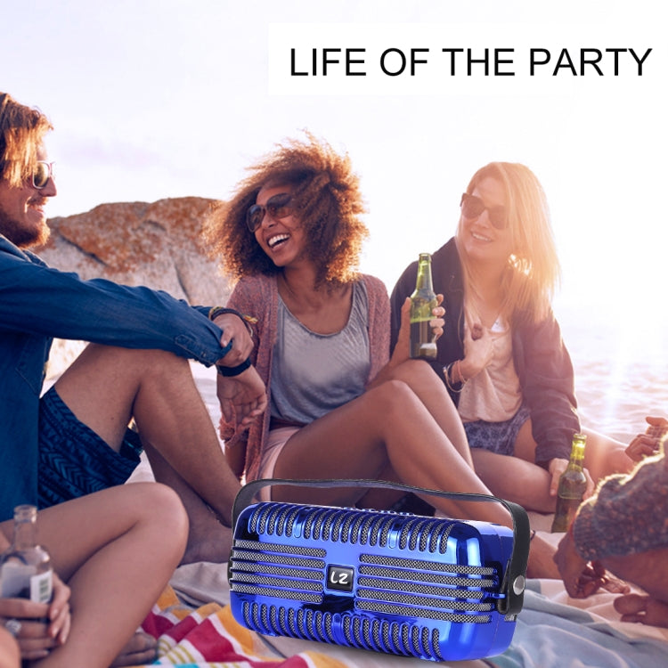 LZ E27 DC 5V Portable Wireless Speaker with Hands-free Calling, Support USB & TF Card & 3.5mm Aux(Blue) - Desktop Speaker by buy2fix | Online Shopping UK | buy2fix