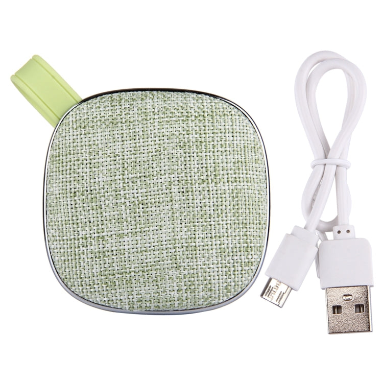 X25 Portable Fabric Design Bluetooth Stereo Speaker with Built-in MIC, Support Hands-free Calls & TF Card & AUX IN, Bluetooth Distance: 10m(Green) - Desktop Speaker by buy2fix | Online Shopping UK | buy2fix