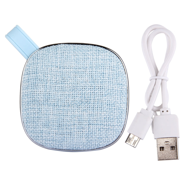 X25 Portable Fabric Design Bluetooth Stereo Speaker with Built-in MIC, Support Hands-free Calls & TF Card & AUX IN, Bluetooth Distance: 10m(Blue) - Desktop Speaker by buy2fix | Online Shopping UK | buy2fix