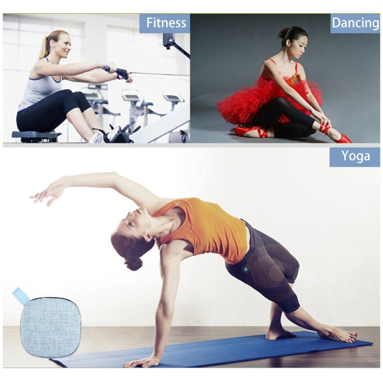X25 Portable Fabric Design Bluetooth Stereo Speaker with Built-in MIC, Support Hands-free Calls & TF Card & AUX IN, Bluetooth Distance: 10m(Blue) - Desktop Speaker by buy2fix | Online Shopping UK | buy2fix