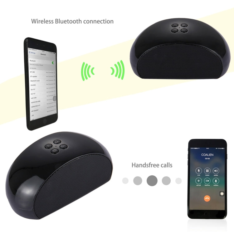 Y40 Portable Bluetooth Stereo Speaker, with Built-in MIC, Support Hands-free Calls & TF Card & AUX IN & FM, Bluetooth Distance: 10m(Black) - Desktop Speaker by buy2fix | Online Shopping UK | buy2fix