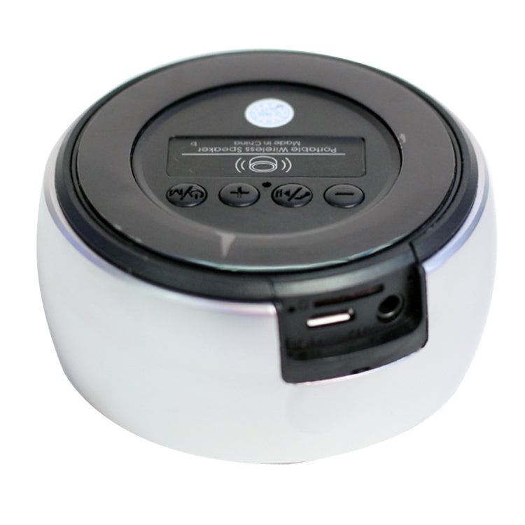 BS01 Portable Bluetooth Speaker, Support Hands-free Calls & TF Card & AUX IN(Silver) - Desktop Speaker by buy2fix | Online Shopping UK | buy2fix