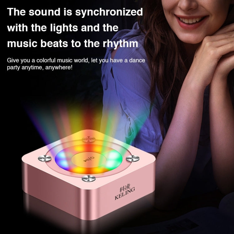 A9 Portable Bluetooth Stereo Speaker with Built-in MIC & Light, Support Hands-free Calls & TF Card & AUX IN, Bluetooth Distance: 10m(Gold) - Desktop Speaker by buy2fix | Online Shopping UK | buy2fix