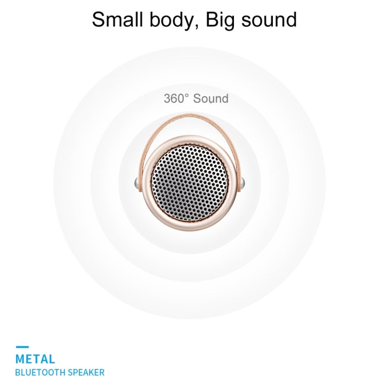 A056 Portable Outdoor Metal Bluetooth V4.1 Speaker with Mic, Support Hands-free & AUX Line In (Black) - Desktop Speaker by buy2fix | Online Shopping UK | buy2fix
