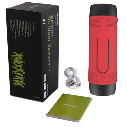 Zealot S1 Multifunctional Outdoor Waterproof Bluetooth Speaker, 4000mAh Battery, For iPhone, Galaxy, Sony, Lenovo, HTC, Huawei, Google, LG, Xiaomi, other Smartphones(Red) - Waterproof Speaker by ZEALOT | Online Shopping UK | buy2fix