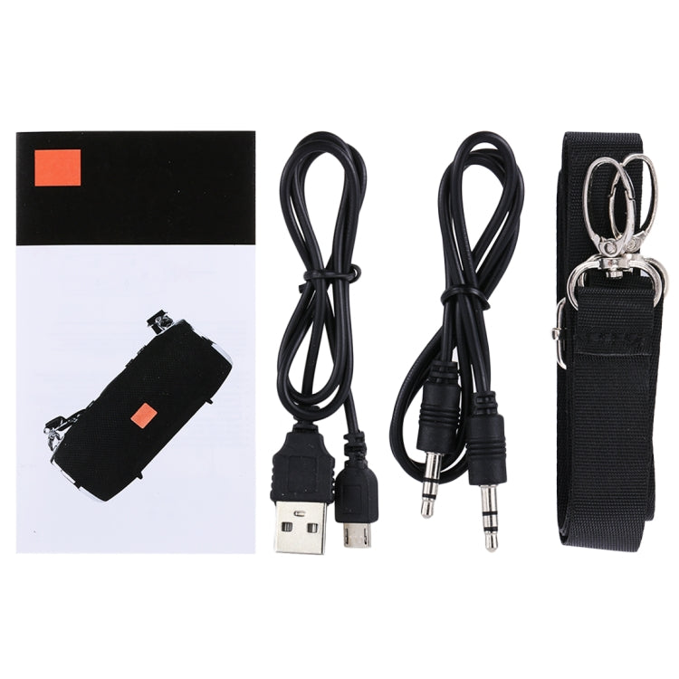Portable Bluetooth V4.1 Stereo Speaker with Strap, Built-in MIC, Support TF Card & AUX IN, Bluetooth Distance: 10m(Black) - Desktop Speaker by buy2fix | Online Shopping UK | buy2fix