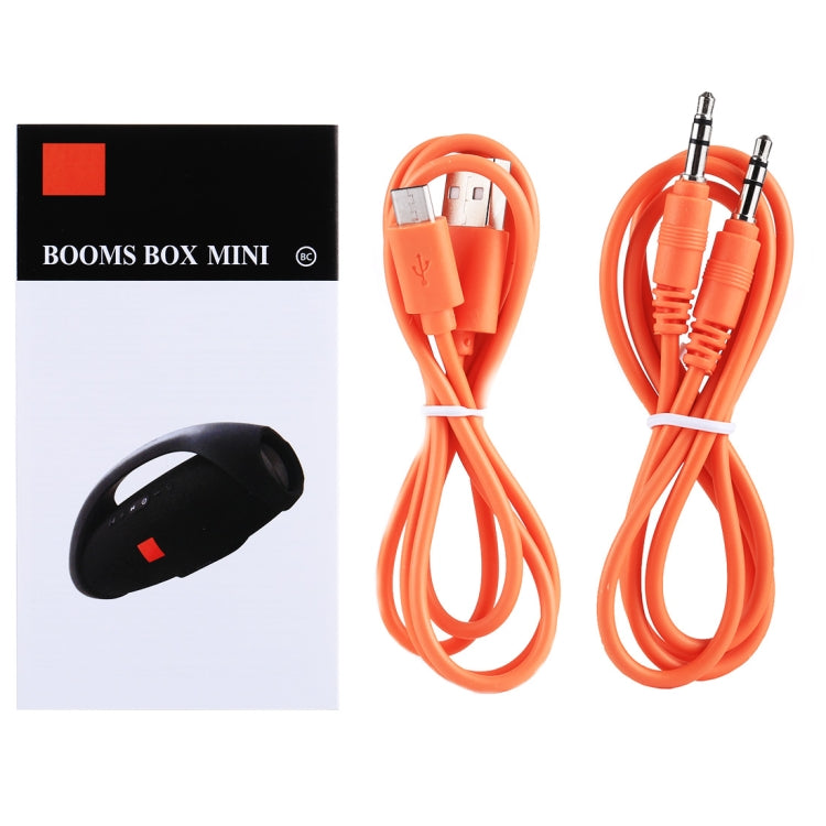 BOOMS BOX MINI E10 Splash-proof Portable Bluetooth Stereo Speaker Built-in Mic (Red) - Desktop Speaker by buy2fix | Online Shopping UK | buy2fix