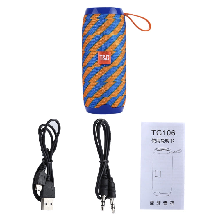 T&G TG106 Portable Wireless Bluetooth V4.2 Stereo Speaker with Handle, Built-in MIC, Support Hands-free Calls & TF Card & AUX IN & FM, Bluetooth Distance: 10m - Desktop Speaker by T&G | Online Shopping UK | buy2fix