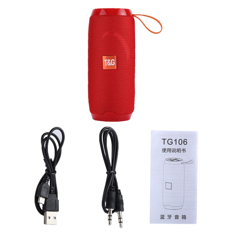 T&G TG106 Portable Wireless Bluetooth V4.2 Stereo Speaker with Handle, Built-in MIC, Support Hands-free Calls & TF Card & AUX IN & FM, Bluetooth Distance: 10m - Desktop Speaker by T&G | Online Shopping UK | buy2fix