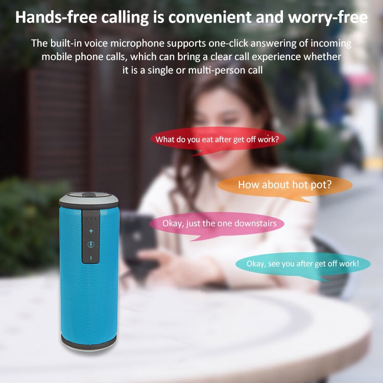 W-KING X6 Portable Waterproof Bluetooth 4.0 Stereo Speaker(Green) - Waterproof Speaker by W-KING | Online Shopping UK | buy2fix