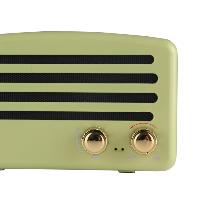 Portable Wireless Bluetooth V4.2 Stereo Speaker with Lanyard, Built-in MIC, Support Hands-free Calls & TF Card & AUX IN & FM, Bluetooth Distance: 10m (Green) - Desktop Speaker by buy2fix | Online Shopping UK | buy2fix