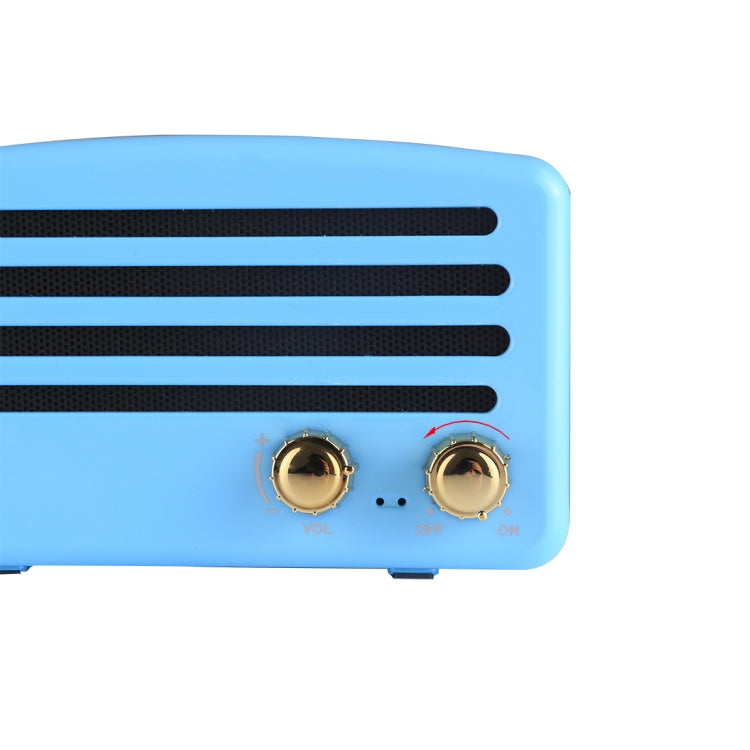 Portable Wireless Bluetooth V4.2 Stereo Speaker with Lanyard, Built-in MIC, Support Hands-free Calls & TF Card & AUX IN & FM, Bluetooth Distance: 10m (Baby Blue) - Desktop Speaker by buy2fix | Online Shopping UK | buy2fix
