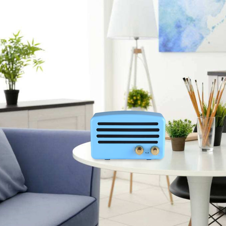 Portable Wireless Bluetooth V4.2 Stereo Speaker with Lanyard, Built-in MIC, Support Hands-free Calls & TF Card & AUX IN & FM, Bluetooth Distance: 10m (Baby Blue) - Desktop Speaker by buy2fix | Online Shopping UK | buy2fix