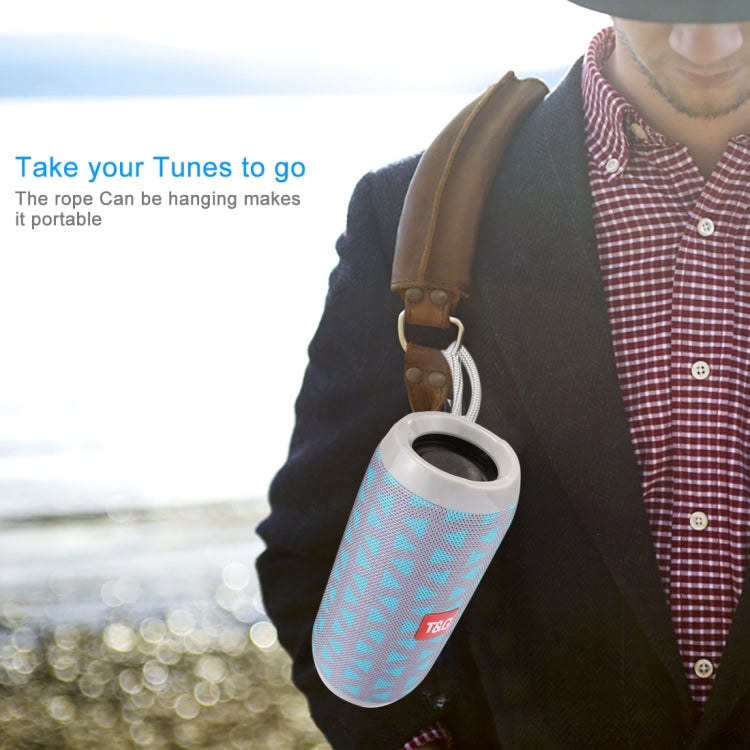 T&G TG117 Portable Bluetooth Stereo Speaker, with Built-in MIC, Support Hands-free Calls & TF Card & AUX IN & FM, Bluetooth Distance: 10m(Blue) - Desktop Speaker by T&G | Online Shopping UK | buy2fix