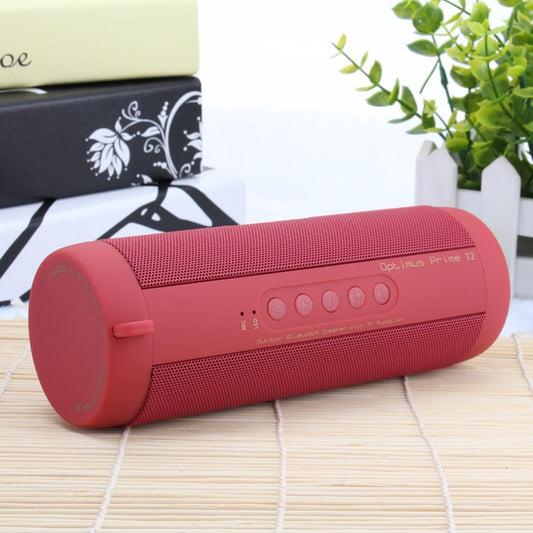 T2 3ATM Waterproof Portable Bluetooth Stereo Speaker, with Built-in MIC & LED & Hanging Hook, Support Hands-free Calls & TF Card, Bluetooth Distance: 10m (Red) - Waterproof Speaker by buy2fix | Online Shopping UK | buy2fix