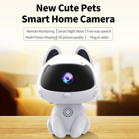 K9 Cute Pets Smart Home Camera, Support Night Vision & Two-way Voice & Motion Detection (White) by buy2fix