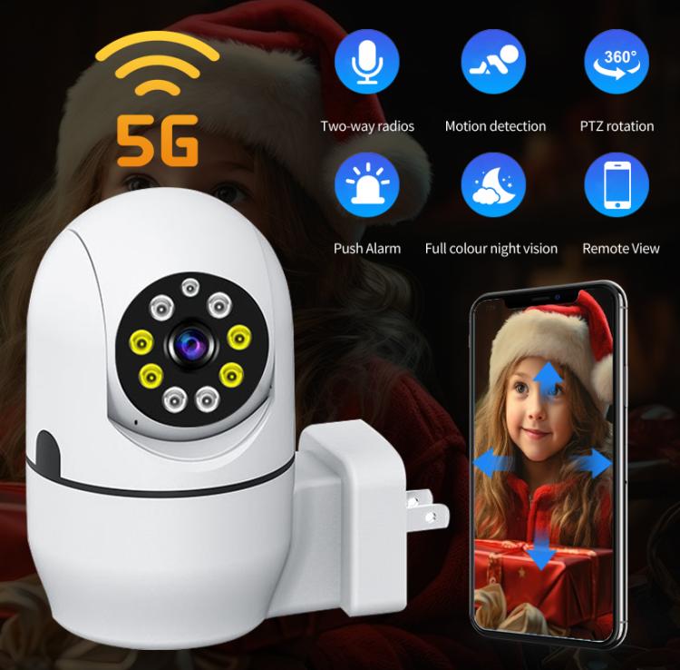 A11 WiFi Smart Home PTZ Webcam IP Camera Night Vision Monitor (EU Plug) - Wireless Camera by buy2fix | Online Shopping UK | buy2fix