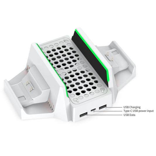 DOBE TYX-0663 Multi-function Cooling Base with Dual Battery Handle Charger For XBOX Series S by DOBE